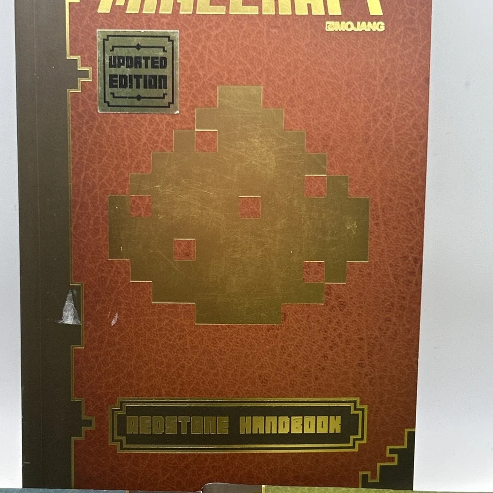 Mojang Minecraft Set/Lot Of 3 Paperback Books: Construction, Redstone, Essential